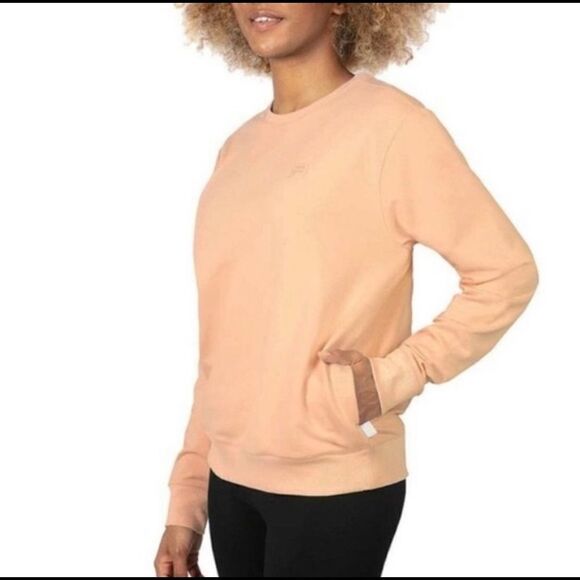 Fila Crewneck Terry Sweatshirt Peach - Picture 1 of 14